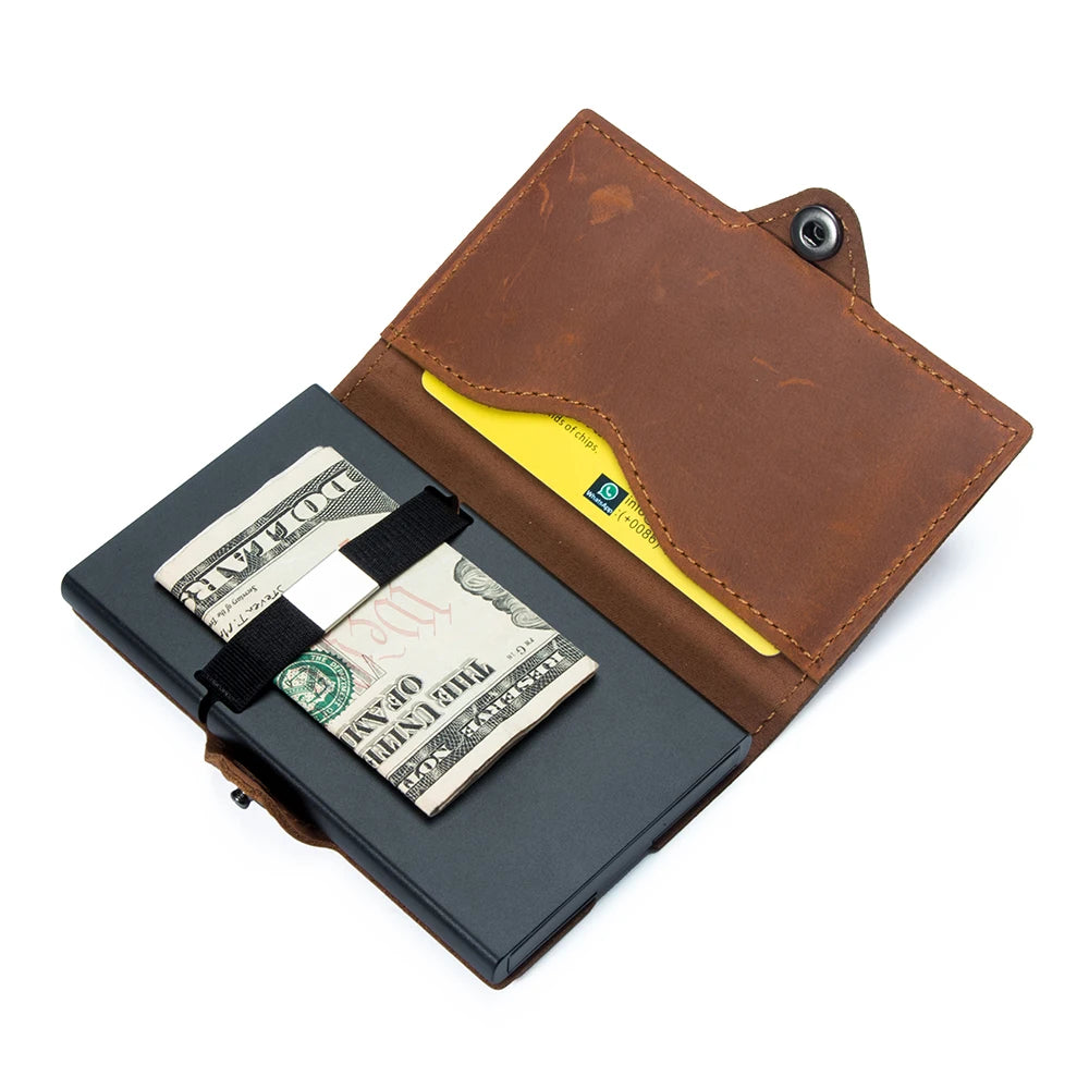 Compact Elegance: The CASEKEY Premium Leather Wallet