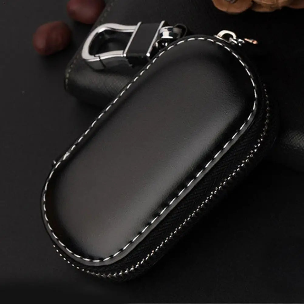 EleganceKey Leather Car Key Fob Case: Universal Fit & Stylish Protection