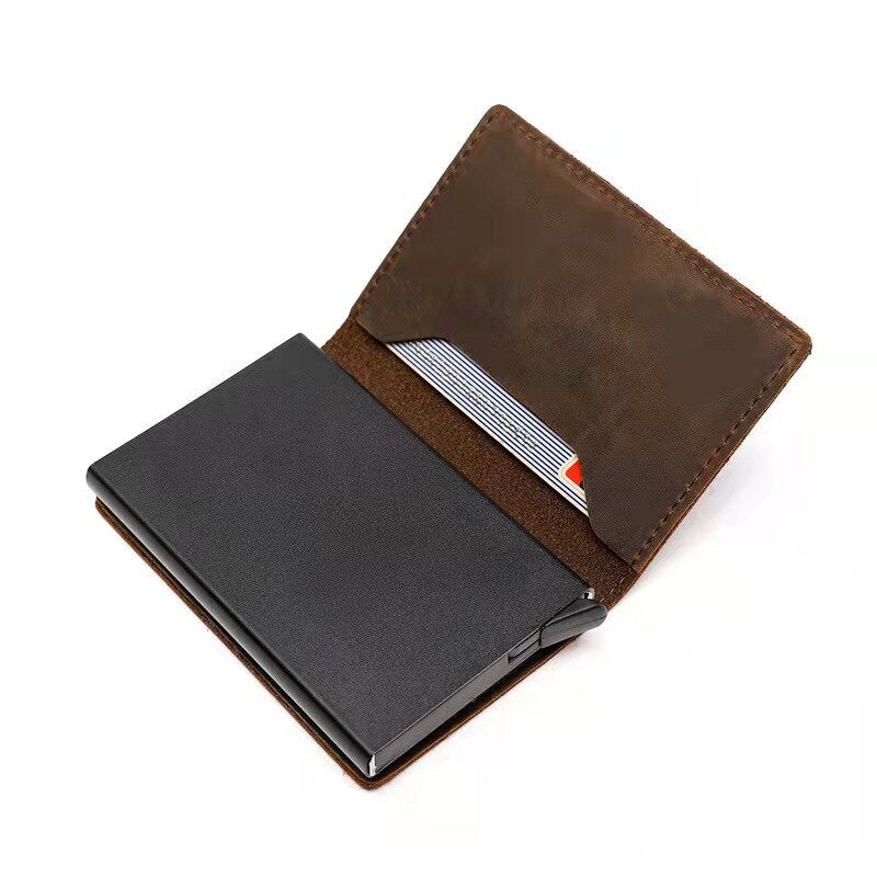 Original Leather For Airtag Case GPS Wallet