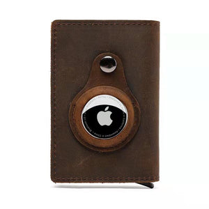 Open image in slideshow, Original Leather For Airtag Case GPS Wallet

